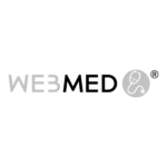 Webmed Logo schwarz weiss