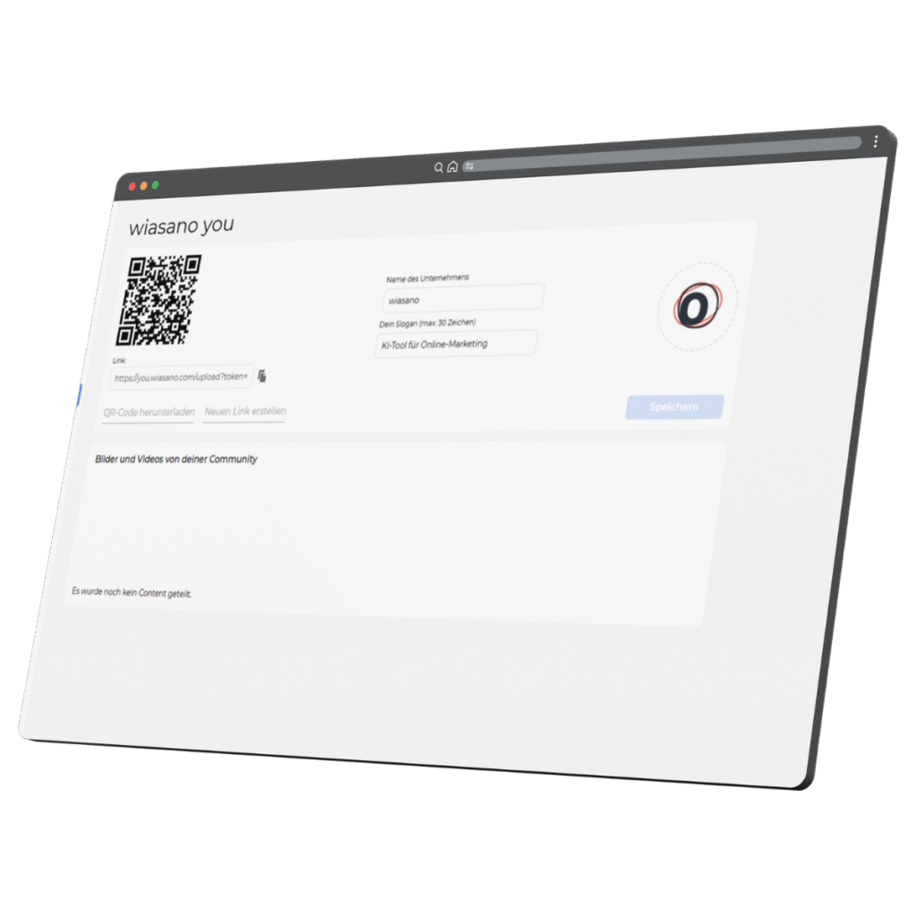 wiasano UGC-Tool zum Einsammeln von echten Kundenerlebnissen fuer den eigenen Markenauftritt
